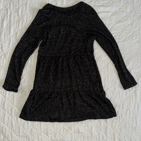 ART CLASS Dark Gray Tiered Long Sleeve Dress Girls Size 6/6X - Picture 7 of 7